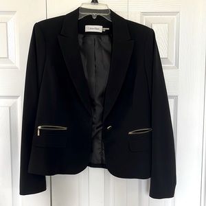 Calvin Klein Blazer. Black. Size 6